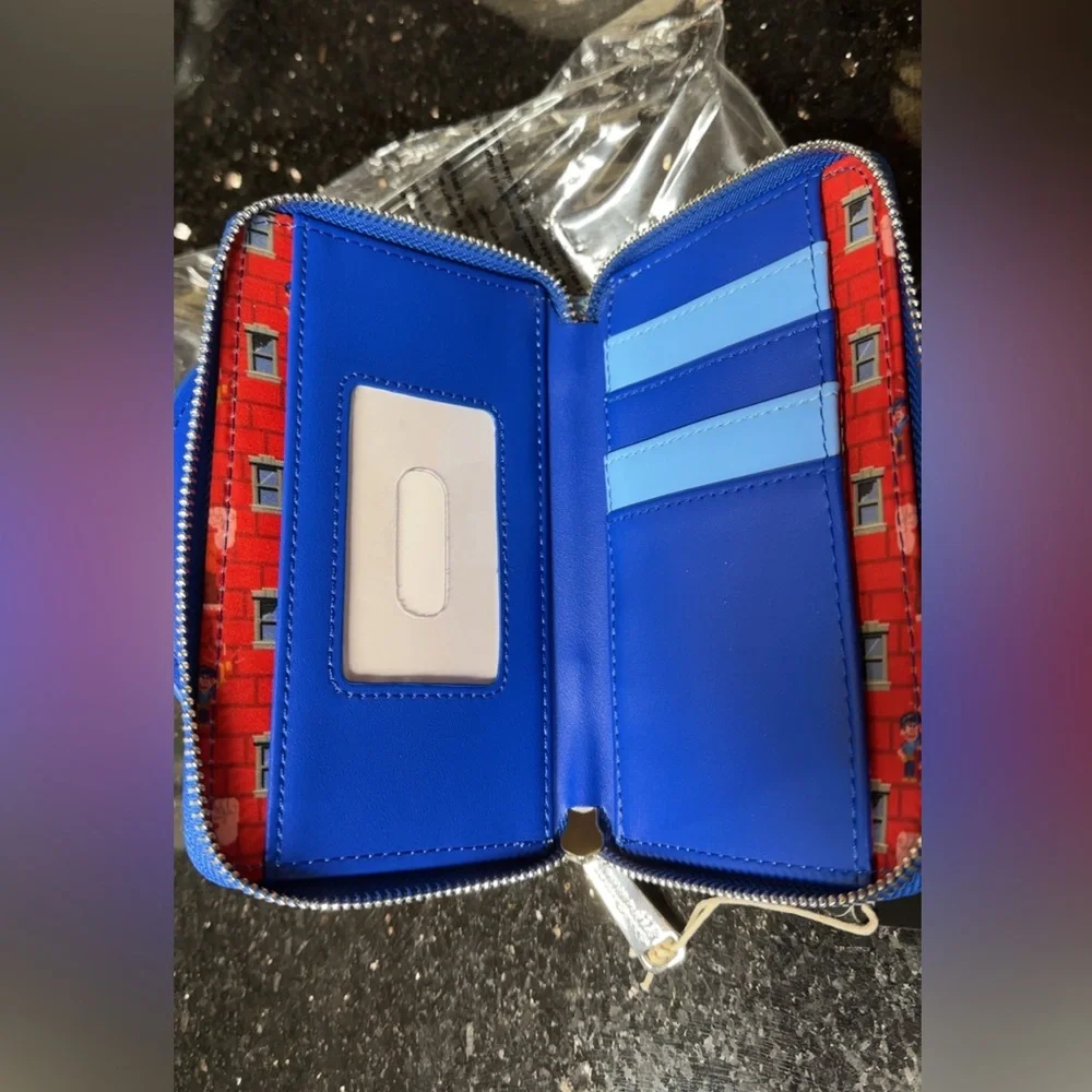 NWT Loungefly Disney Wreck It Ralph Fix It Felix Zip Around Wallet - Picture 6 of 8